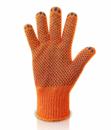 Рукавички трикотажні WERK помаранчеві (чорна крапка)
