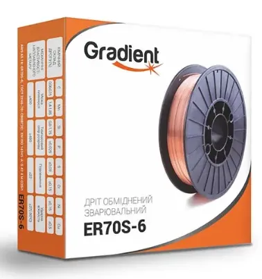 Дріт обміднений GRADIENT ER70S-6 0,6мм/5,0кг