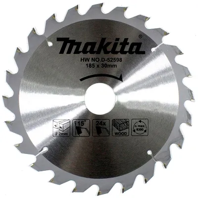Диск ТСТ по дереву MAKITA 185мм x 30мм x 24T