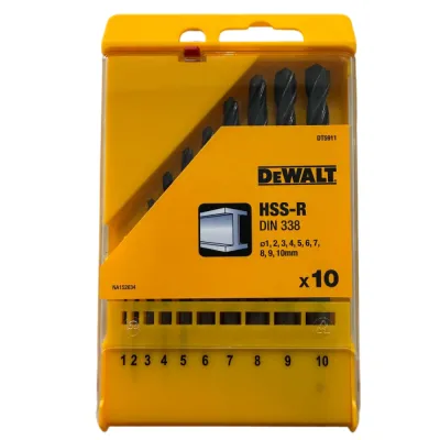 Набір свердел по металу DeWALT HSS-R, 10 шт