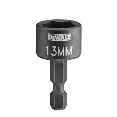 Головка торцева магнітна DeWALT EXTREME Impact 1/4"х13 мм, шестигранна, висота 35 мм