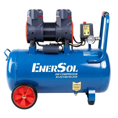 Компресор повітряний поршневий безмасляний ENERSOL ES-AC430-50-2OF, продуктивність 430 л/хв, потужні