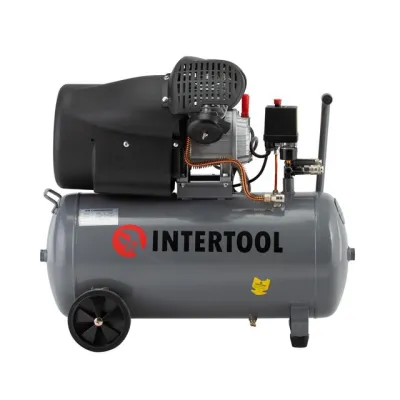 Компресор INTERTOOL 50 л, 2,23 кВт, 354 л/хв, 2 циліндри