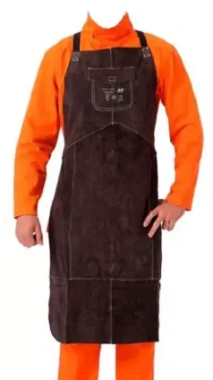 Фартух зварювальника шкіряний на липучках Brown р, XL