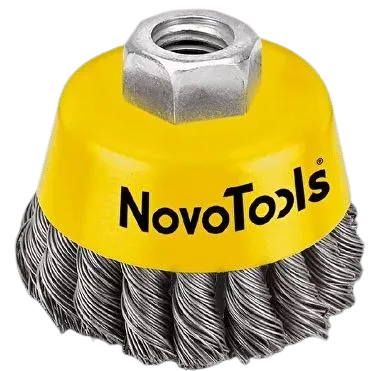 Щітка торцева NovoTools 100мм, плетений дріт