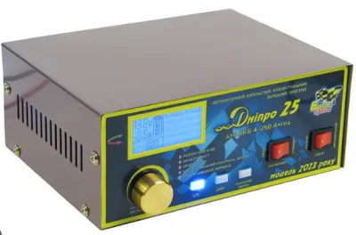 Дніпро 25 12V/24V 25A багатофункціональний ЗП міні пускове для АКБ 4-250 А*год