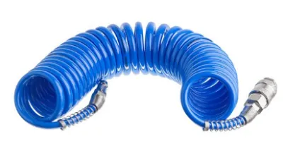 Шланг спіральний зі швидкороз'ємним з'єднанням INTERTOOL 5м