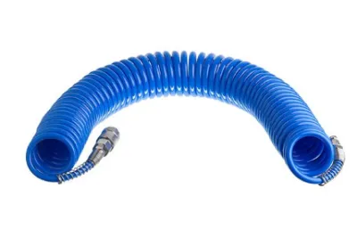 Шланг спіральний зі швидкороз'ємним з'єднанням INTERTOOL 10м