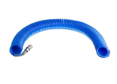 Шланг спіральний зі швидкороз'ємним з'єднанням INTERTOOL 15м